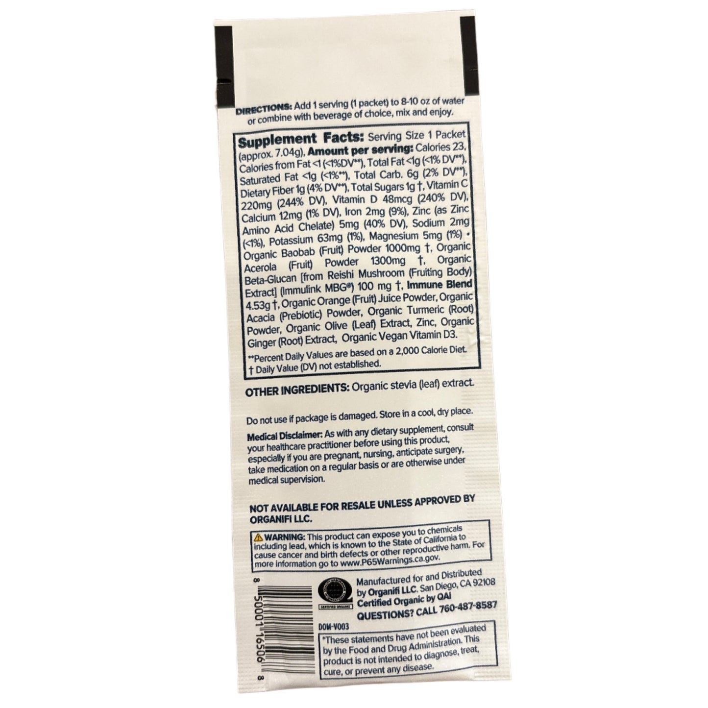 Immunity Supplement - Daily Immune Support, Organifi