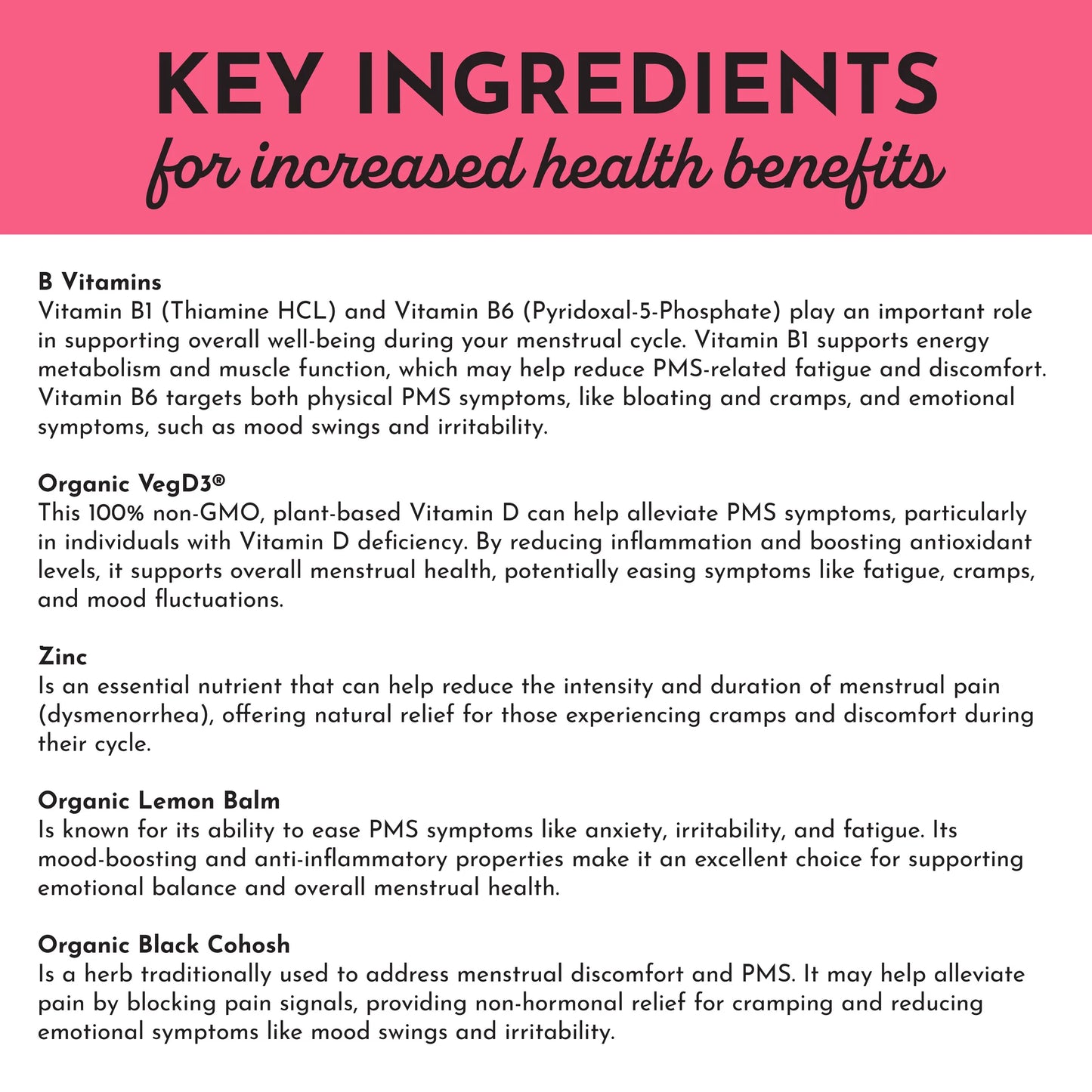 PMS Support, 90 Capsules, Just Ingredients