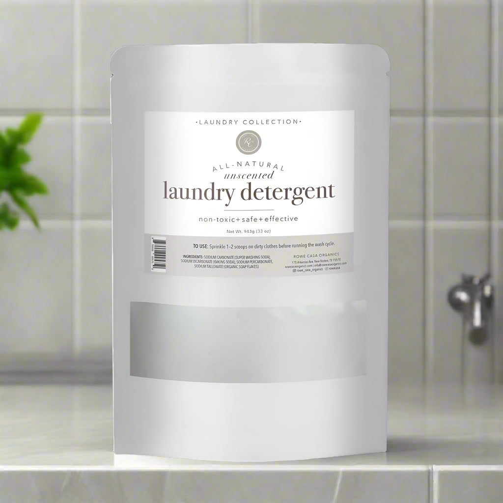 Laundry Detergent, Non-Toxic + Safe + Effective, Rowe Casa Organics