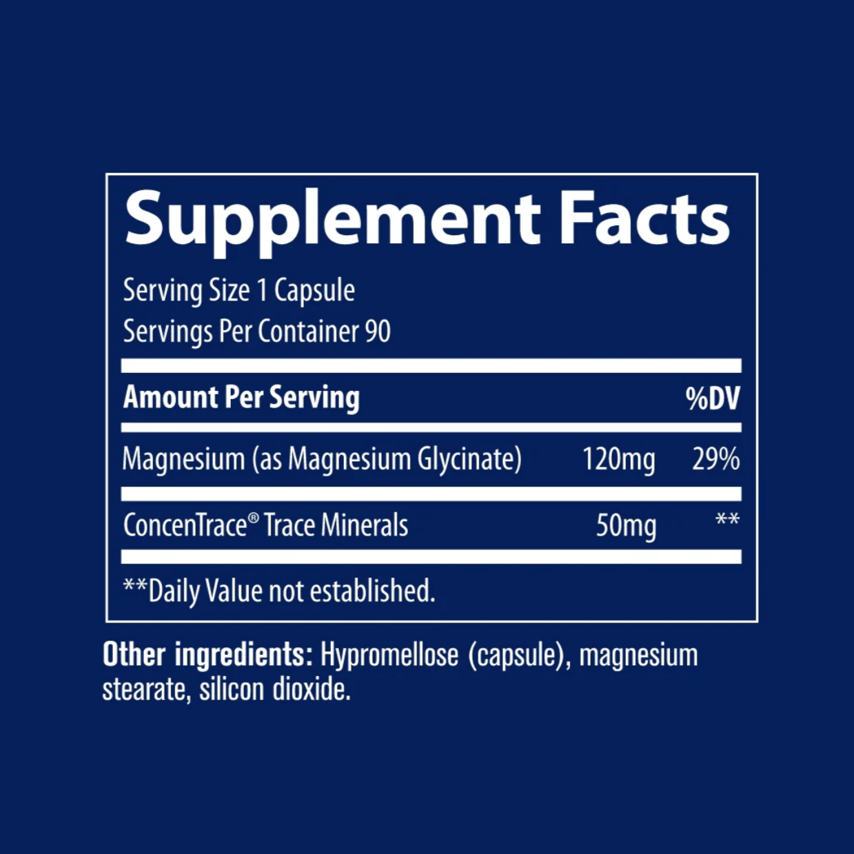 Magnesium Glycinate, 90 Capsules, Trace Minerals