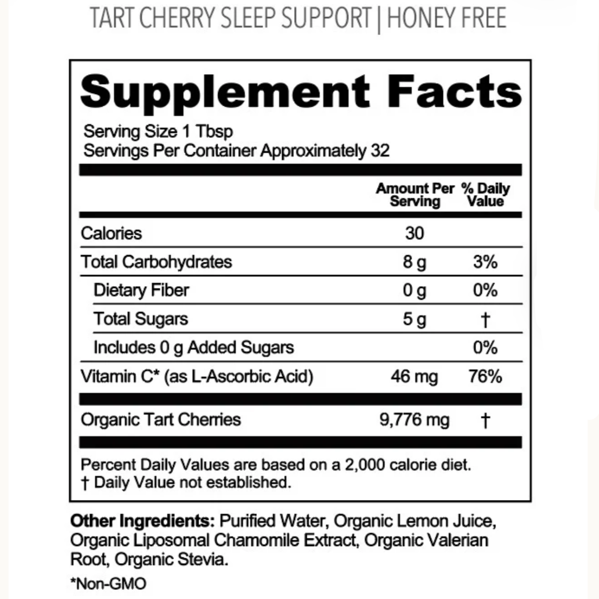 Tart Cherry Sleep Support, 16oz, Rowe Casa Organics