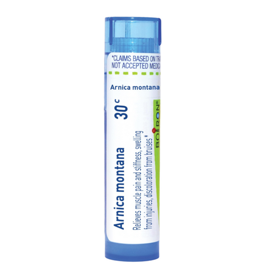 Arnica Montana 3C, 6C, 12C, 30C, 200CK, 1M, 10M, Homeopathic Medicine for Muscle Pain & Swelling, Boiron, 80 Pills (Pill Size #40)