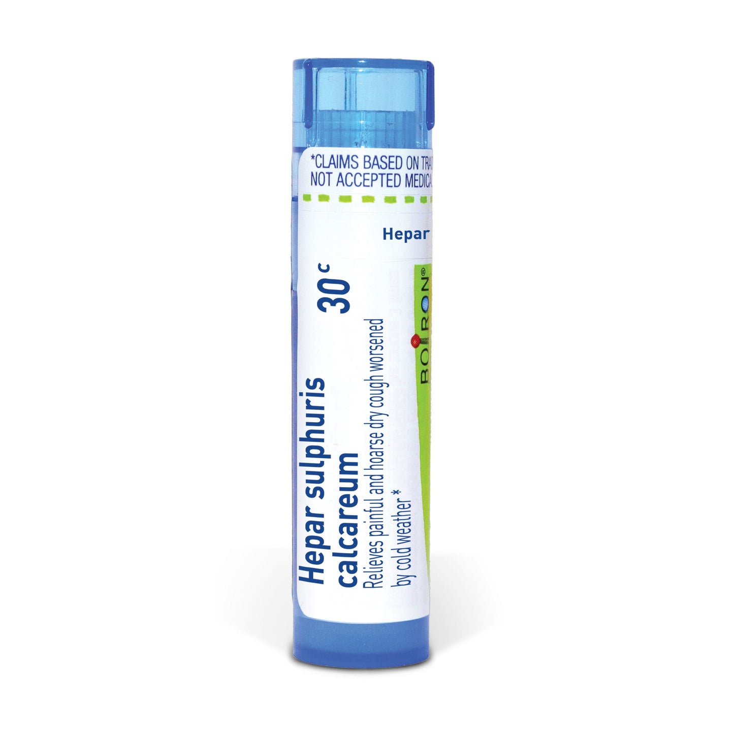 Hepar Sulphuris Calcareum 6C, 12C, 30C, 200CK, 1M, Homeopathic Medicine for Dry Cough, Boiron, 80 Pills (Pill Size #40)