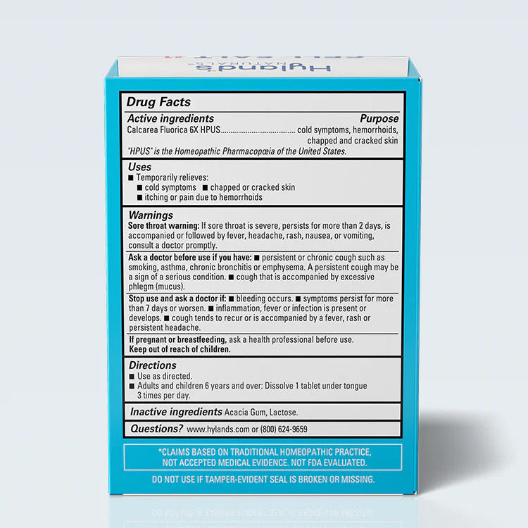Cell Salt #1 Calc Fluor 6x, 100 Tablets, Hyland's