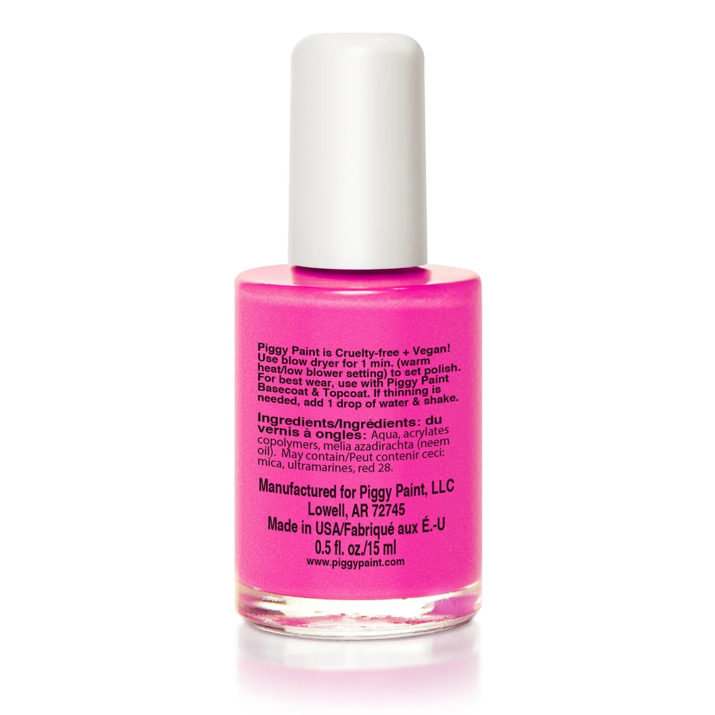 LOL - Neon Magenta Polish, 0.5oz, Piggy Paint