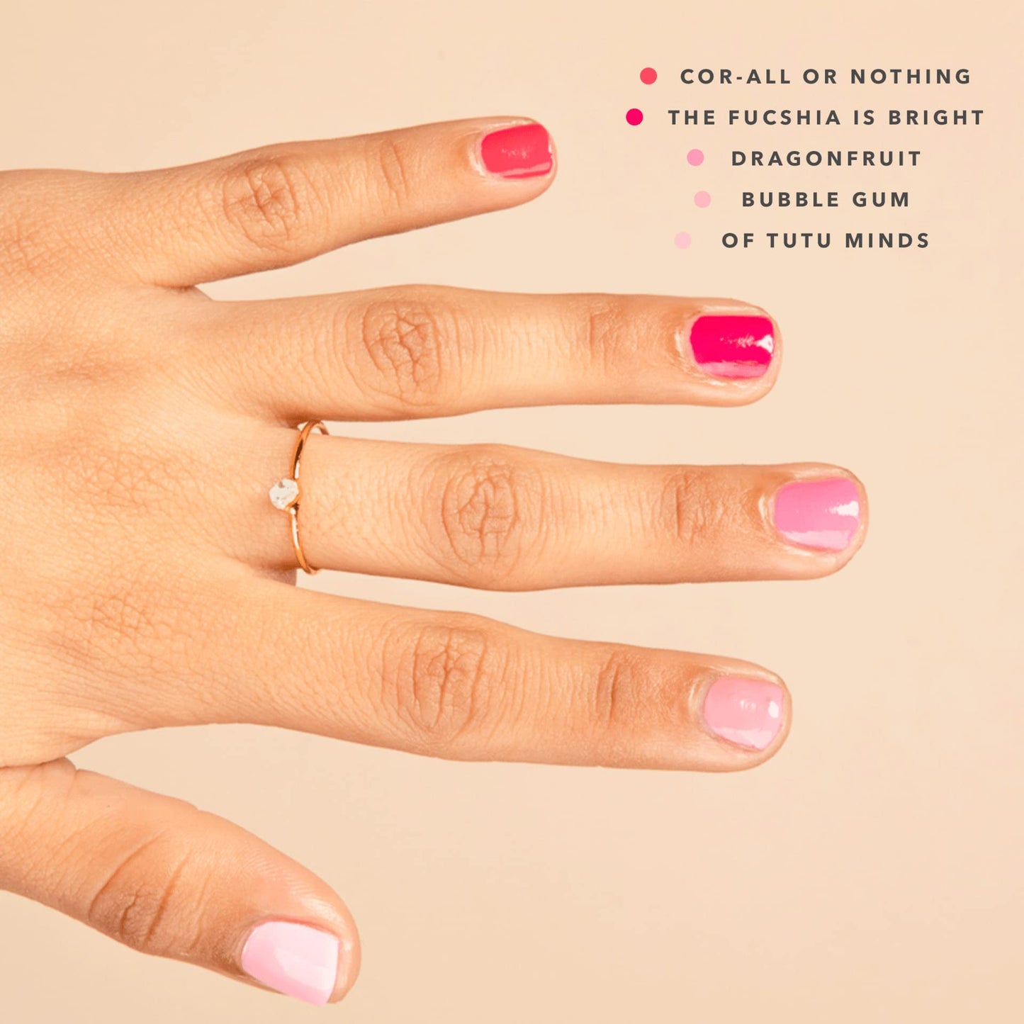 Nail Polish, Zer0 The Fuchsia Is Bright, .45 fl oz, 100% Pure