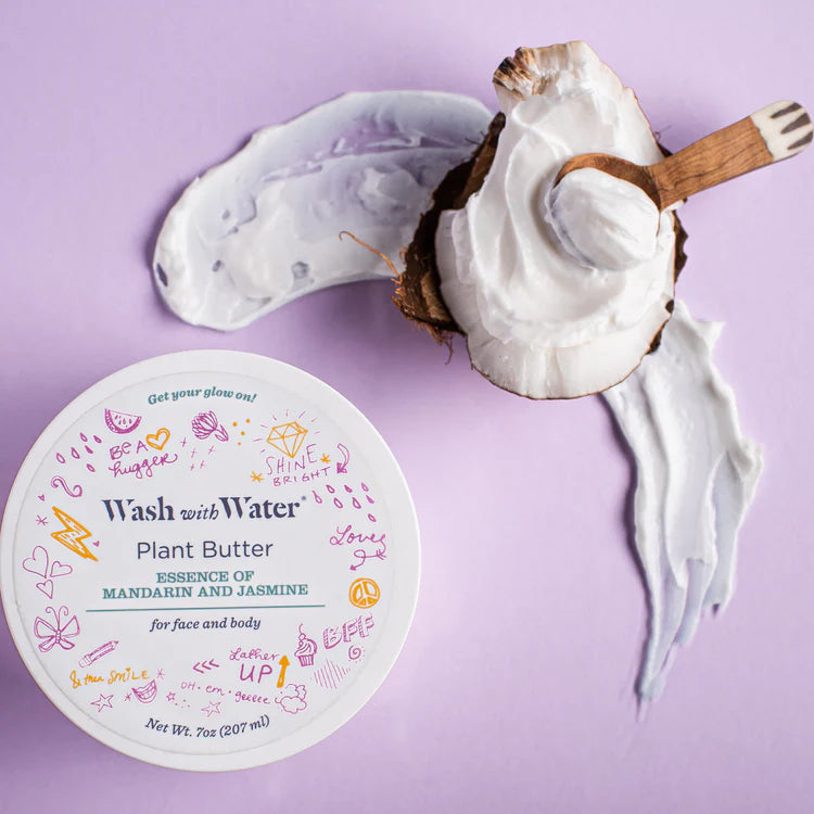 Plant Butter for Face & Body, Mandarin & Jasmine, Wash With Water
