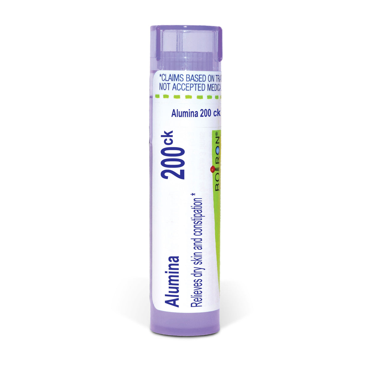 Alumina, Homeopathic Medicine for Dry Skin and Constipation, Boiron, 80 Pills (Pill Size #40)