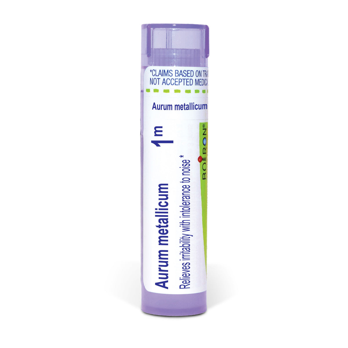 Aurum Metallicum, Homeopathic Medicine for Irritability, Boiron, 80 Pills, (Pill Size #40)