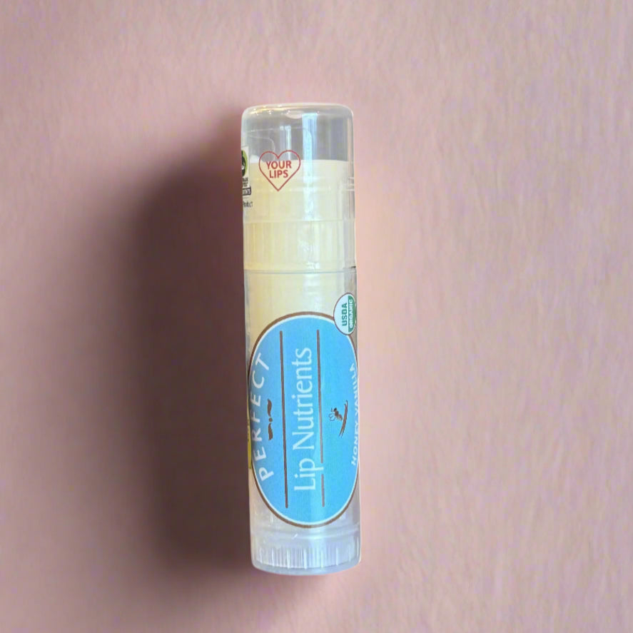 Organic Perfect Lip Nutrients, Honey Vanilla, 7g, Perfect Supplements