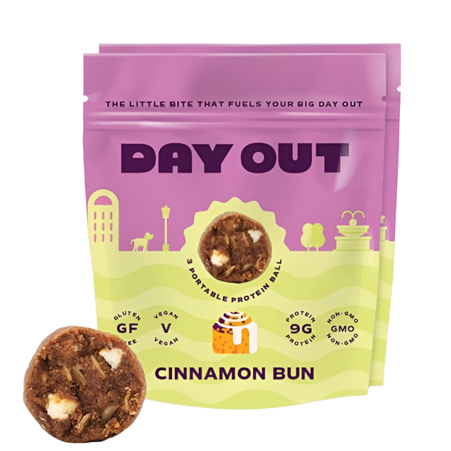 Cinnamon Bun Protein Balls, Grab & Go, 1.5 oz, Day Out