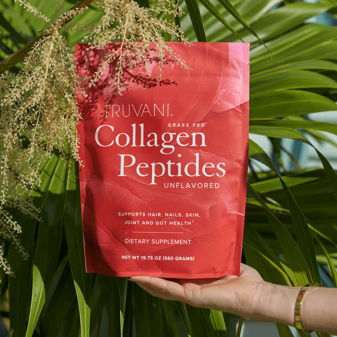 Collagen Peptides, Unflavored, Supports Hair, Nails, Skin, Joint + Gut Health, Truvani