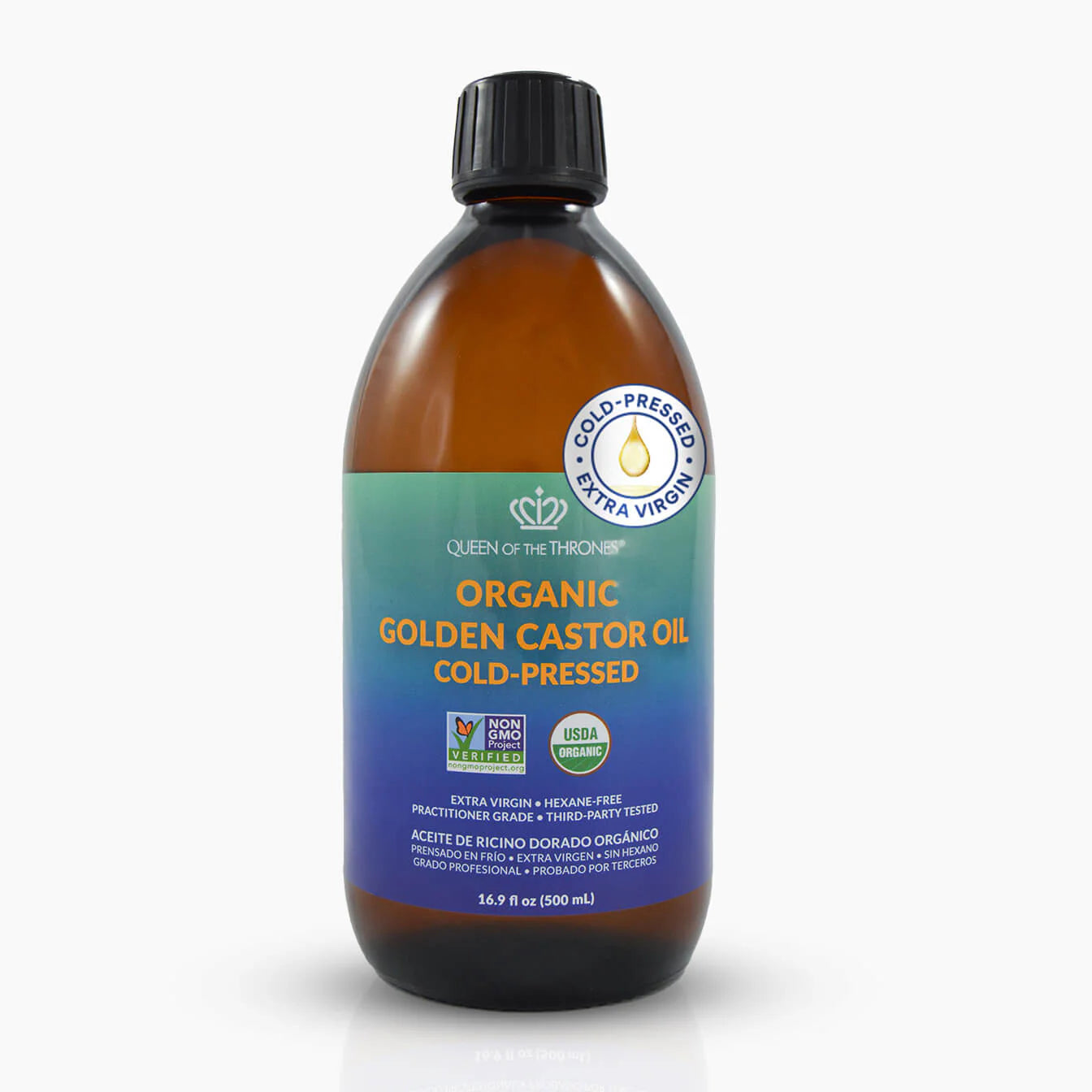 Organic Castor Oil 16.9oz, Hexane-Free, Extra Virgin