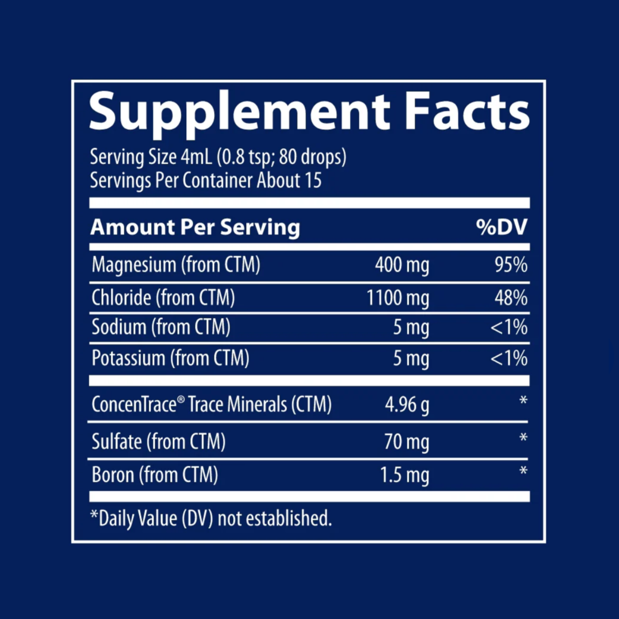 Ionic Magnesium, 2-4oz, Trace Minerals