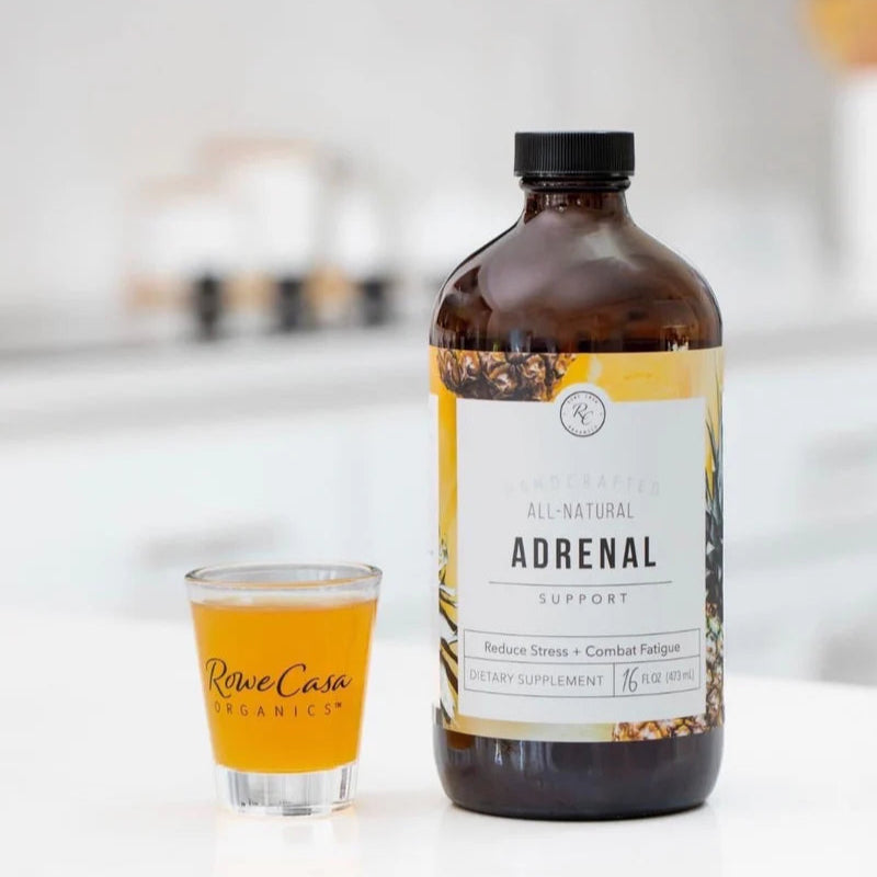 Adrenal Support, Reduce Stress + Combat Fatigue, 16oz, Rowe Casa Organics