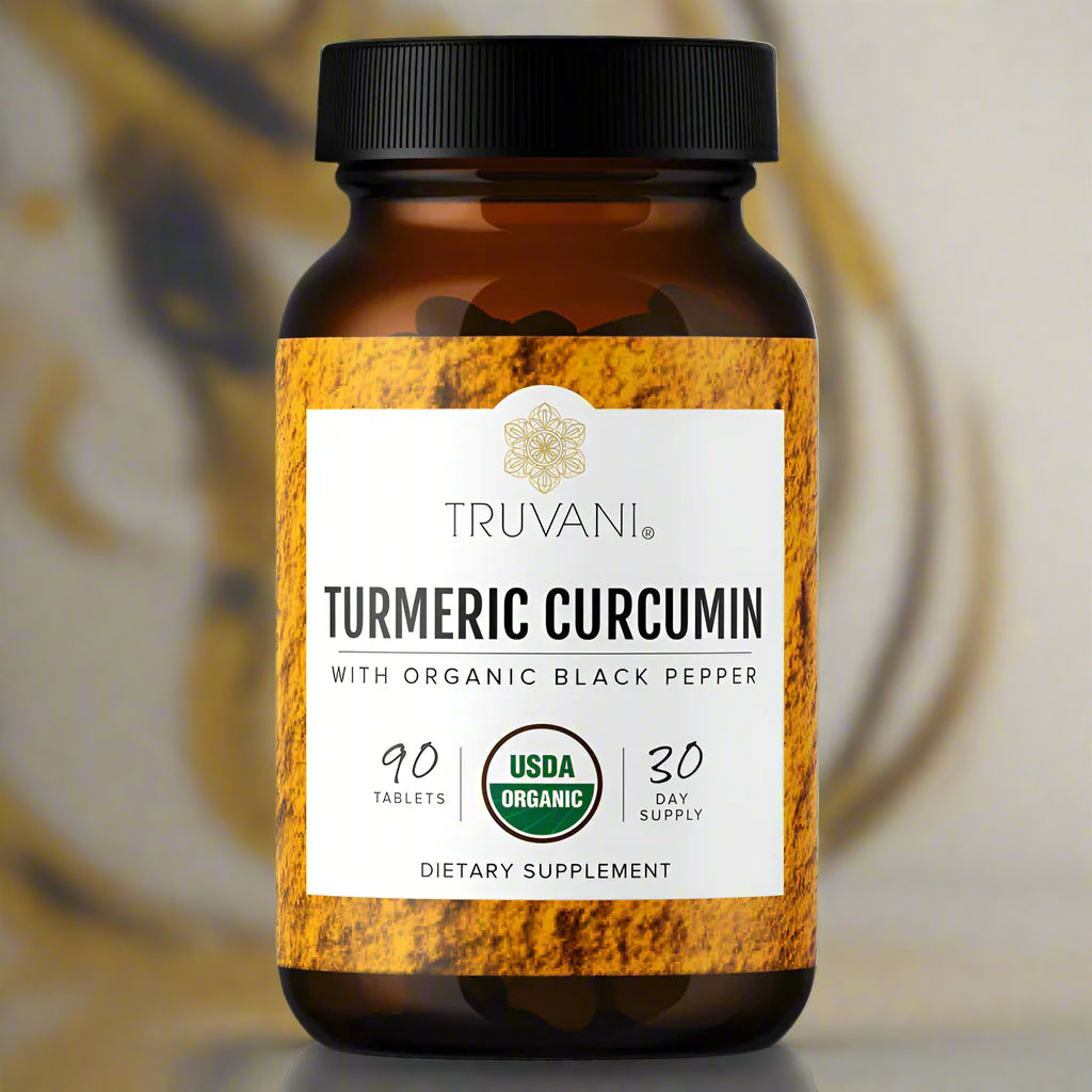 Turmeric Curcumin With Organic Black Pepper, 90 Tablets, Truvani