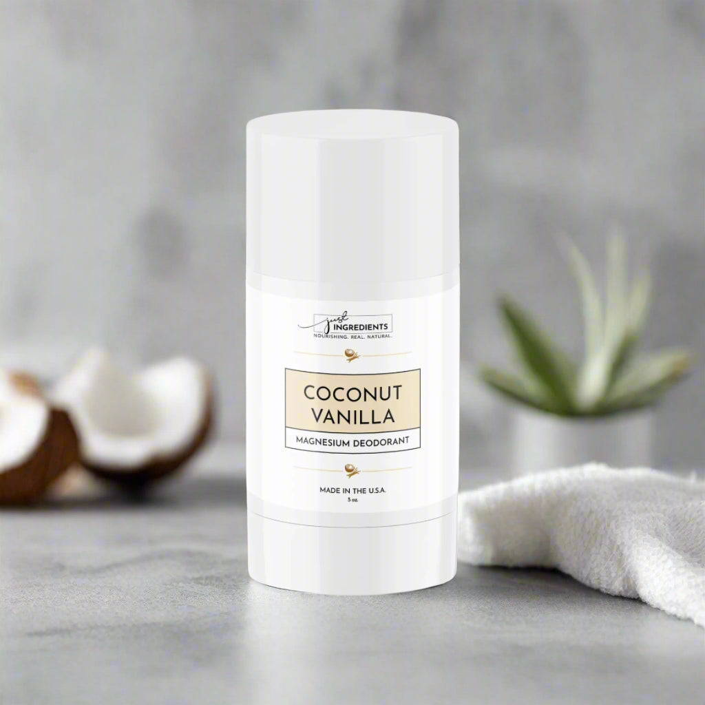 Coconut Vanilla Deodorant, Just Ingredients