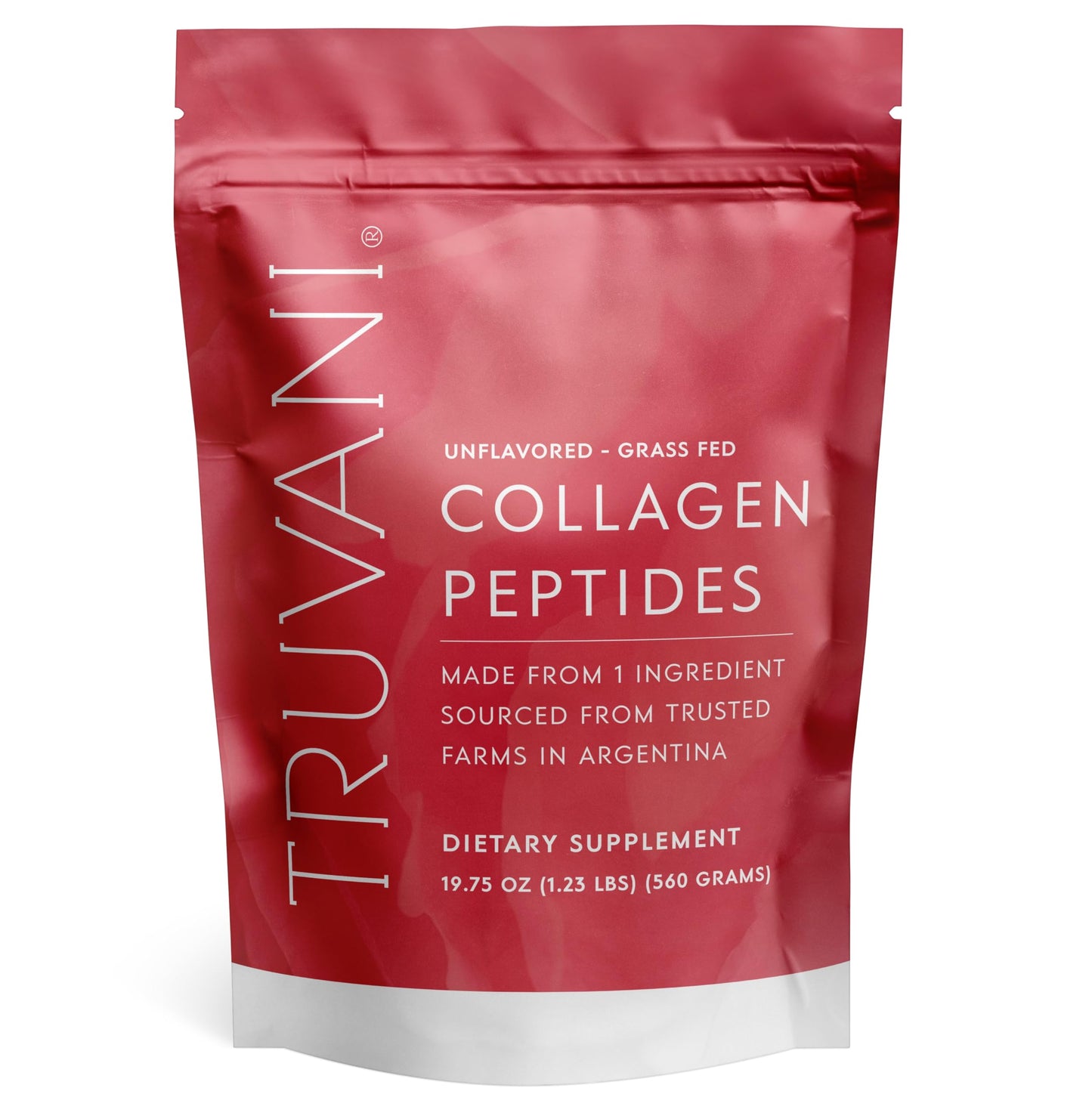 Collagen Peptides, Unflavored, Supports Hair, Nails, Skin, Joint + Gut Health, Truvani