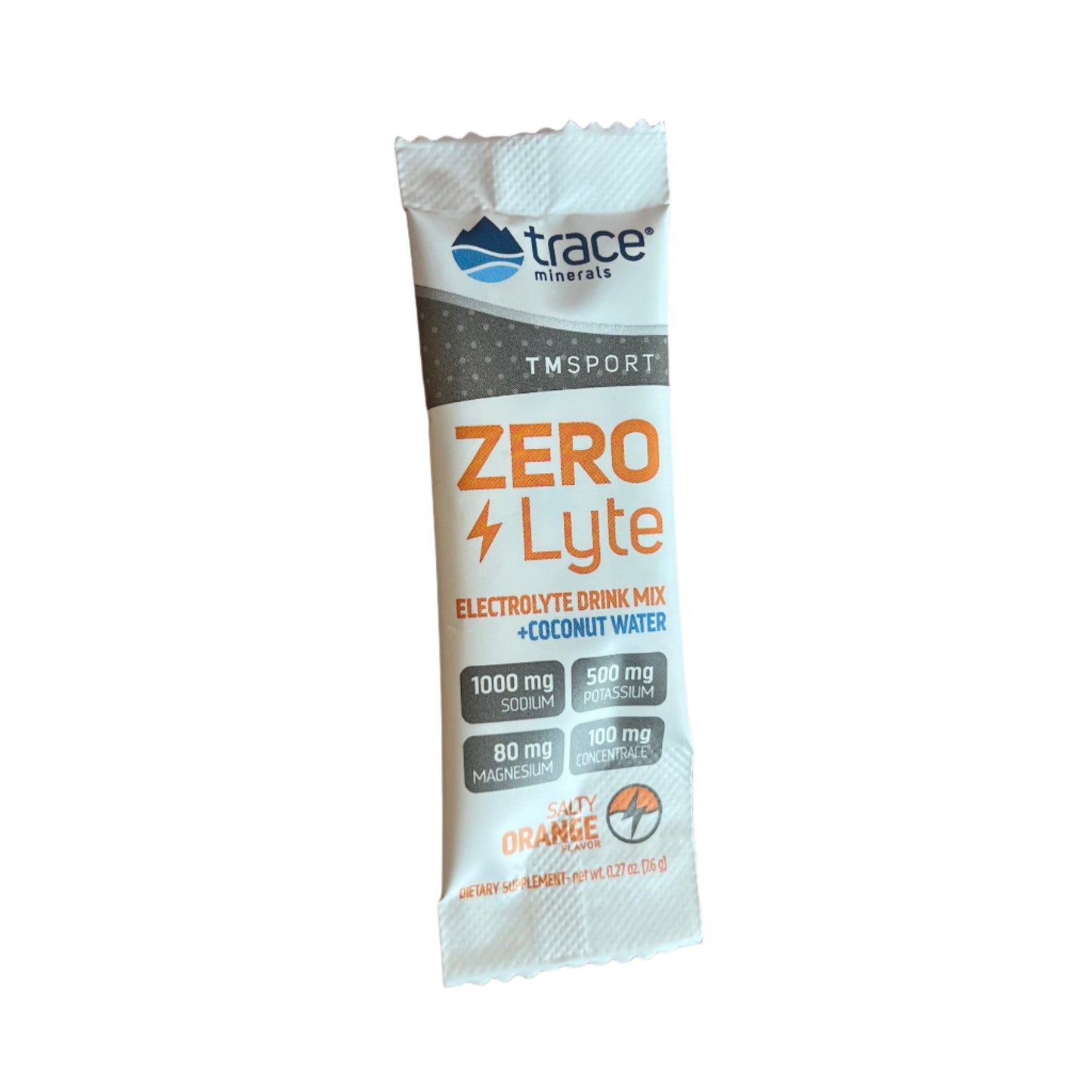 ZEROLyte Electrolyte + Coconut Water, 30 Stick Packs, Trace Minerals