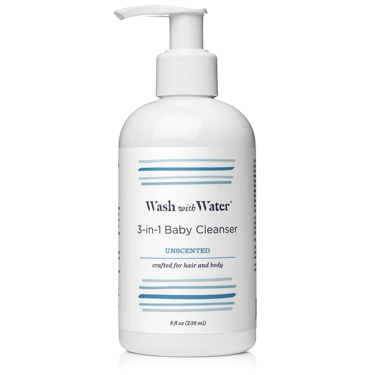 3-in-1 Baby Cleanser, Unscented, Wash with Water