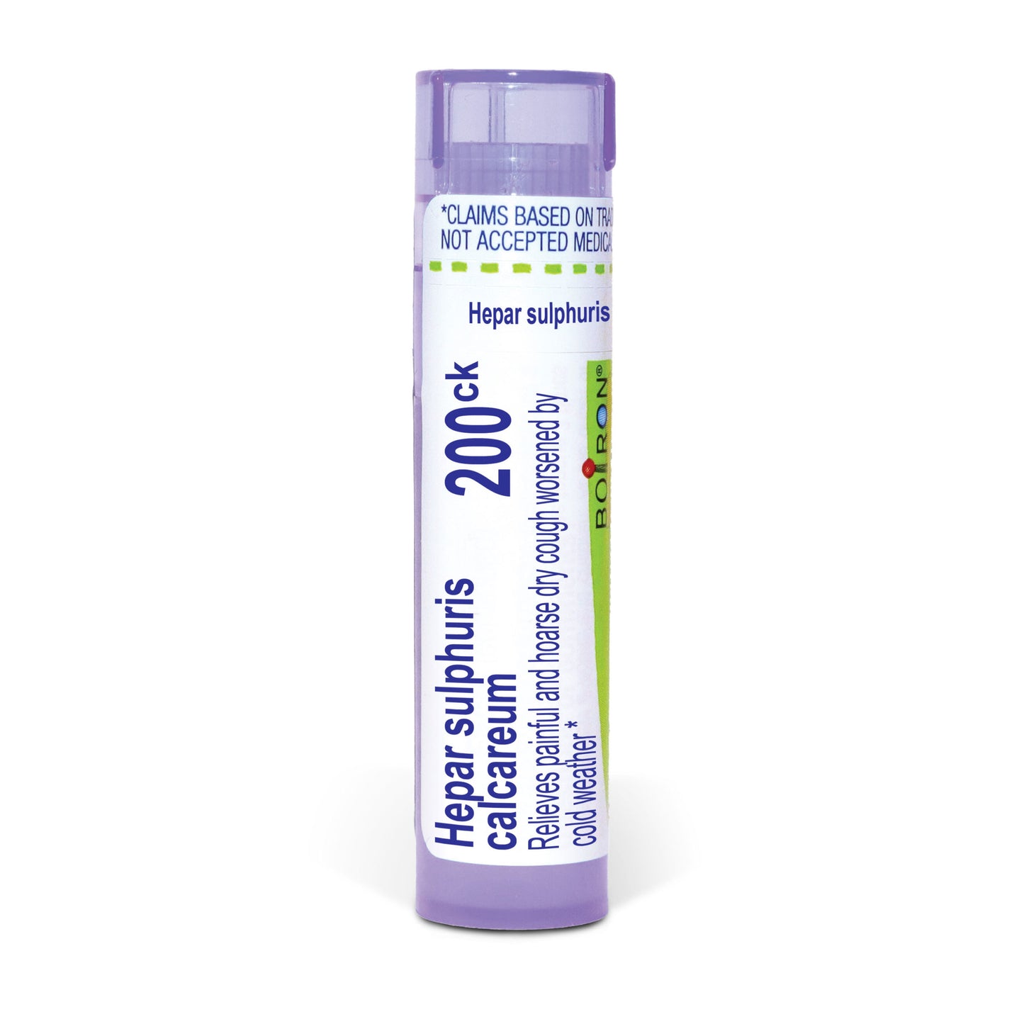 Hepar Sulphuris Calcareum 6C, 12C, 30C, 200CK, 1M, Homeopathic Medicine for Dry Cough, Boiron, 80 Pills (Pill Size #40)