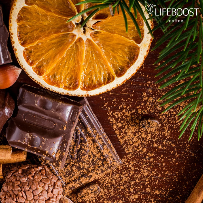 Chocolate Covered Orange Ground Coffee, 12oz, LifeBoost