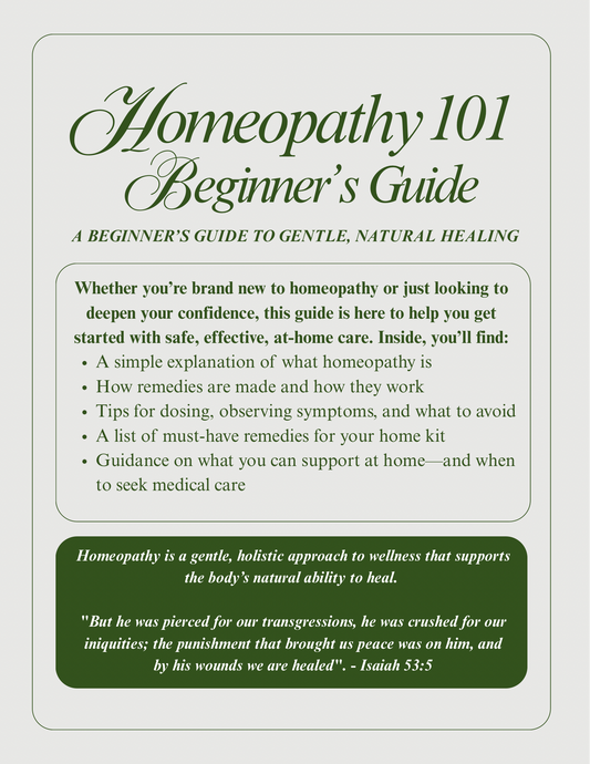 Digital Download: Homeopathy 101 Beginner Class
