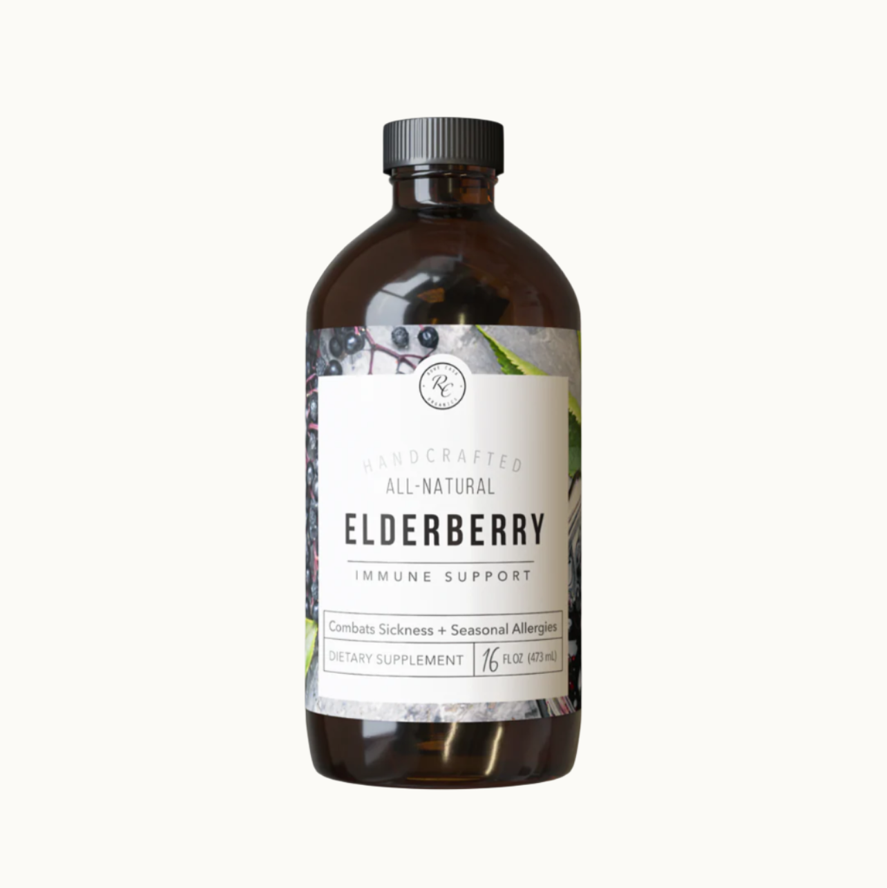 Elderberry Immune Support, 16oz, Rowe Casa Organics