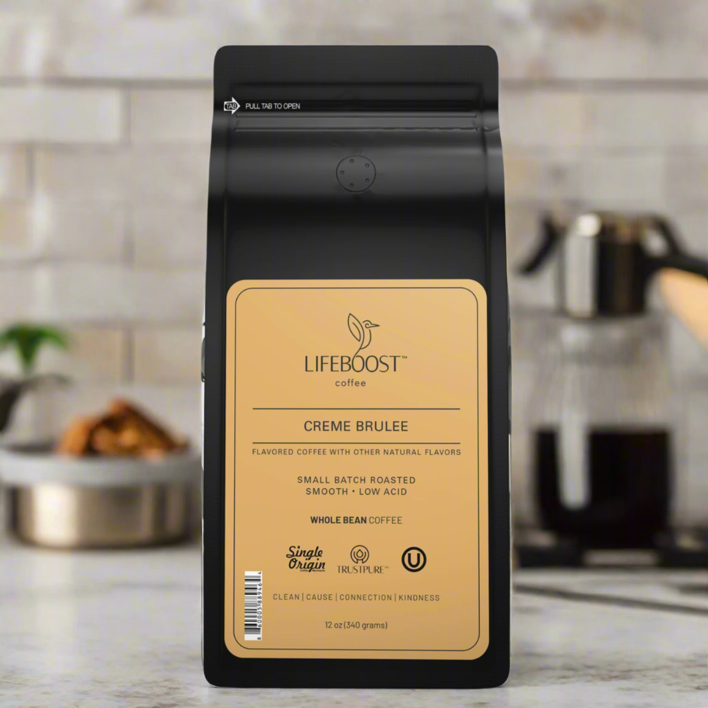 Creme Brulee Ground Coffee, 12oz, LifeBoost