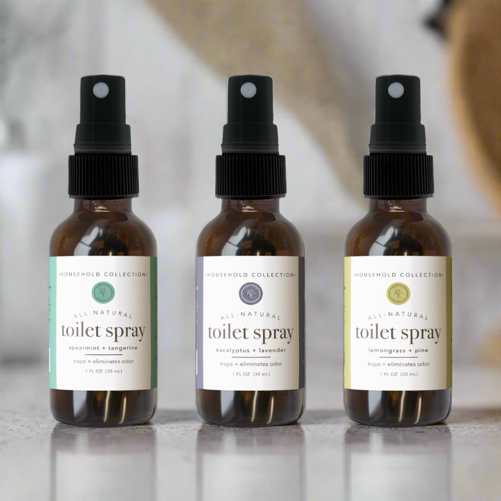 Toilet Spray, Traps + Eliminates Odor, Rowe Casa Organics