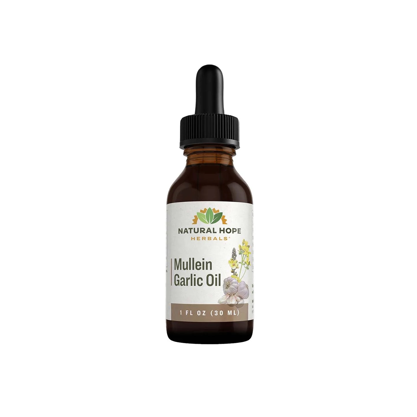 Mullein Garlic Oil, 2oz, Natural Hope Herbals