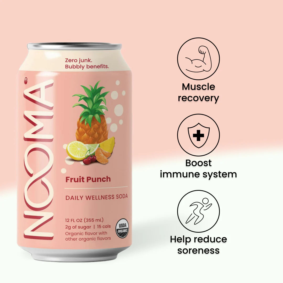 Daily Wellness Sodas - Fruit Punch, 12oz, NOOMA