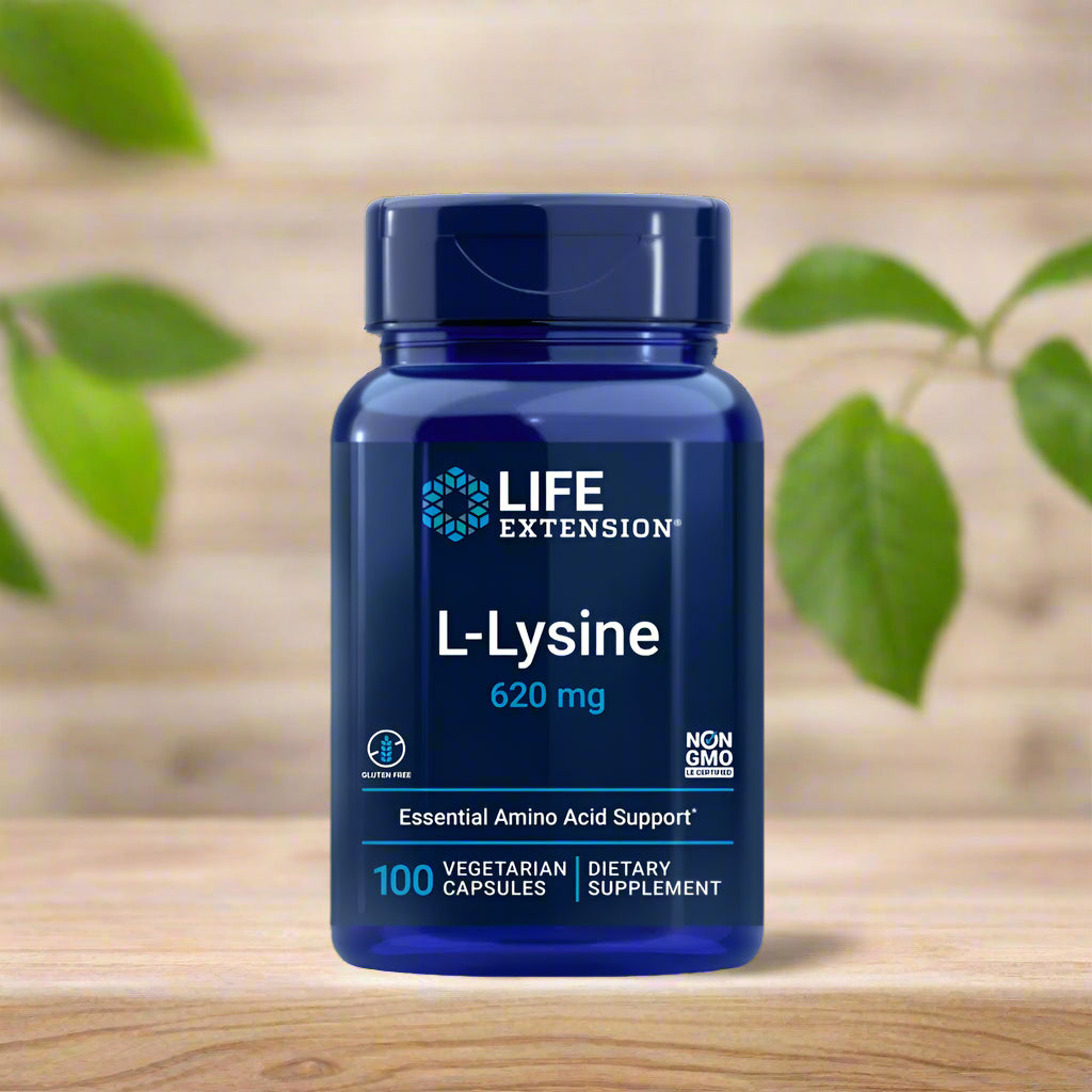 L-Lysine, 620mg, 100 Capsules, Life Extension