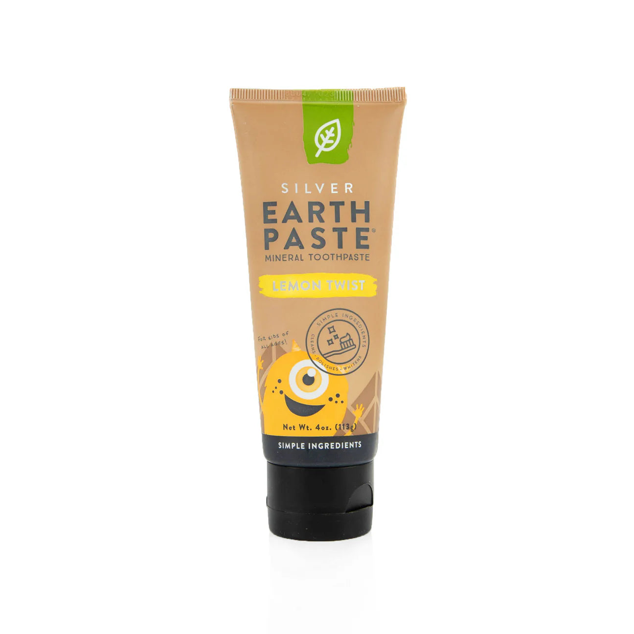 Silver Earth Paste, Mineral Toothpaste, Lemon Twist, 4oz, Redmond Life