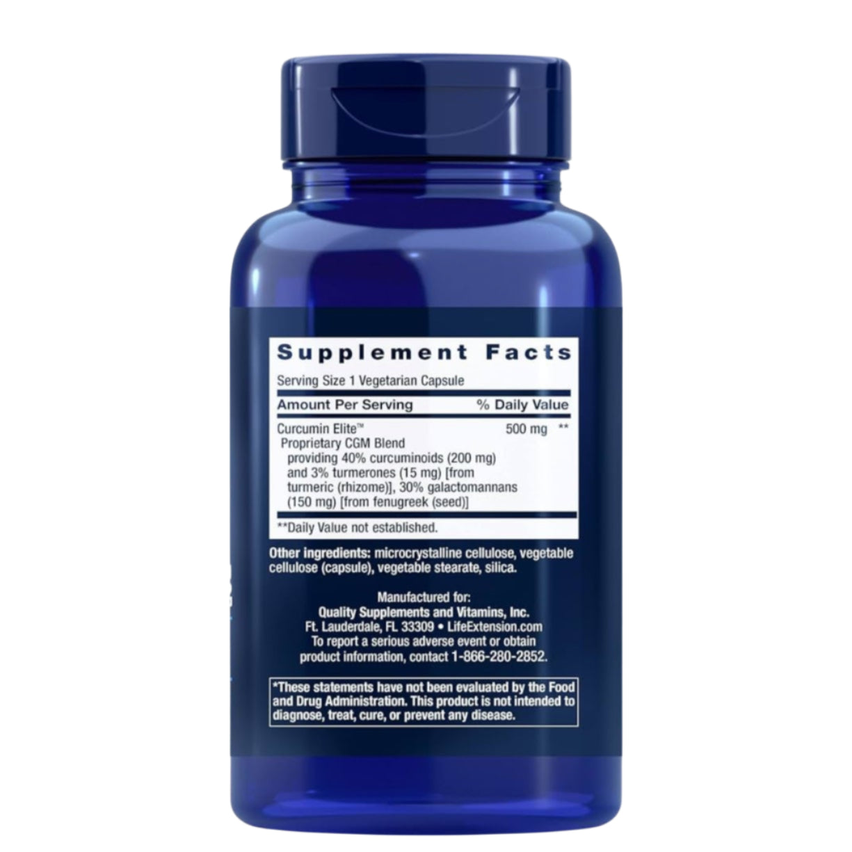 Curcumin Elite Turmeric Extract, 90 Capsules, Life Extension