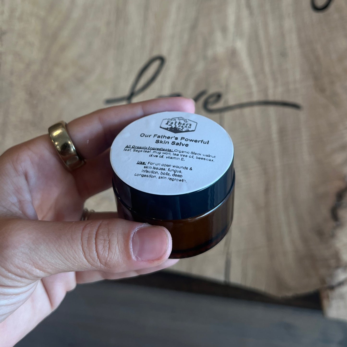 Powerful Skin Salve - For Open Wounds & Skin Issues, 1-4oz, Our Father's Farm