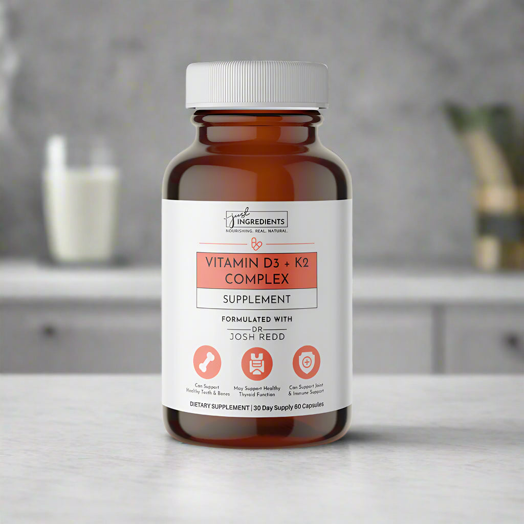 Vitamin D3 + K2 Complex, 60 Capsules, Just Ingredients