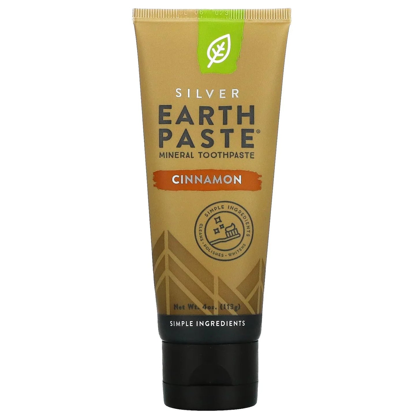 Silver Earth Paste, Mineral Toothpaste, Cinnamon, 4oz, Redmond Life