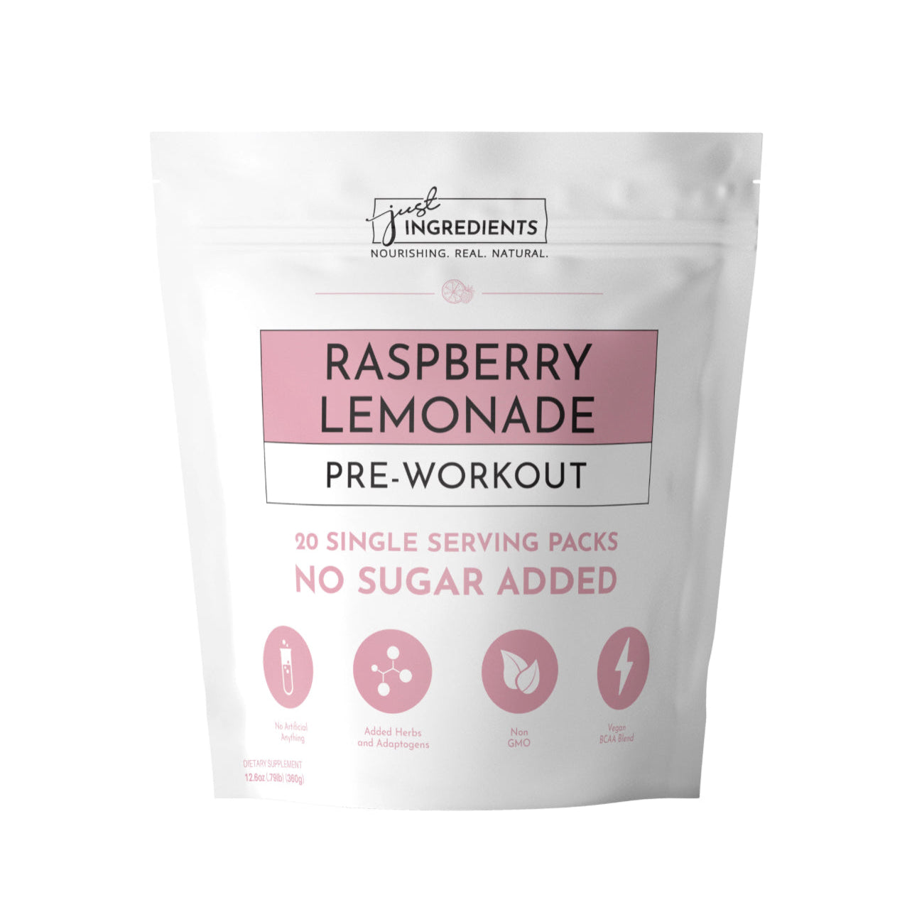 Pre-Workout, 20 Single Serving Packs, No Sugar Added, Just Ingredients