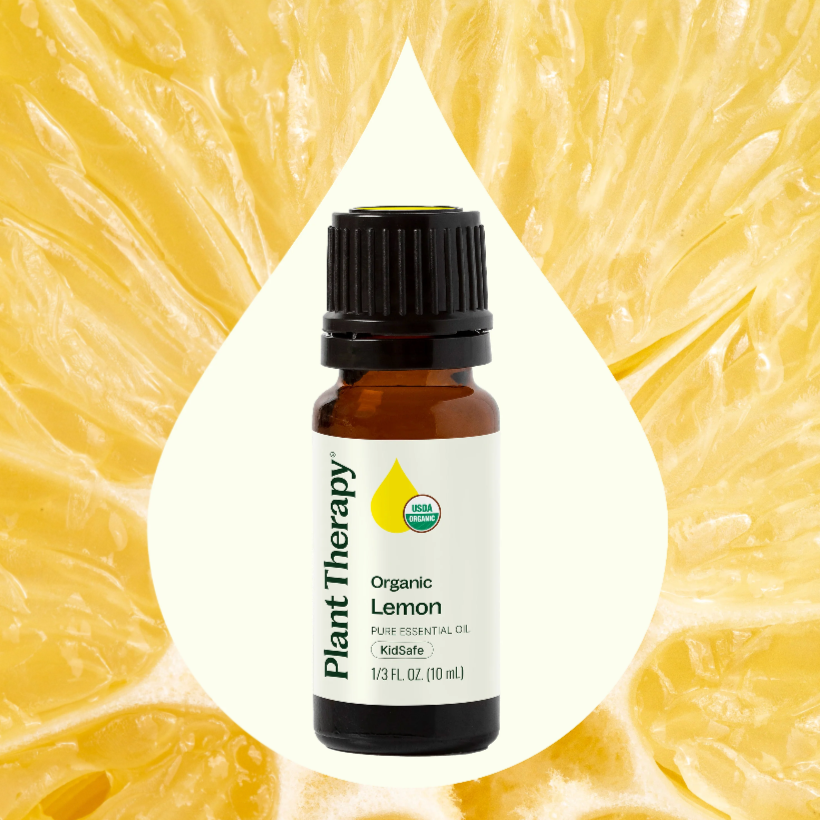 Organic Lemon Essential Oil, 10ml, Plant Therapy