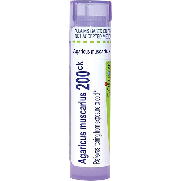 Agaricus Muscarius 30C, 200CK, Homeopathic Medicine for Itching from Exposure to Cold, Boiron, 80 Pills (Pill Size #40)