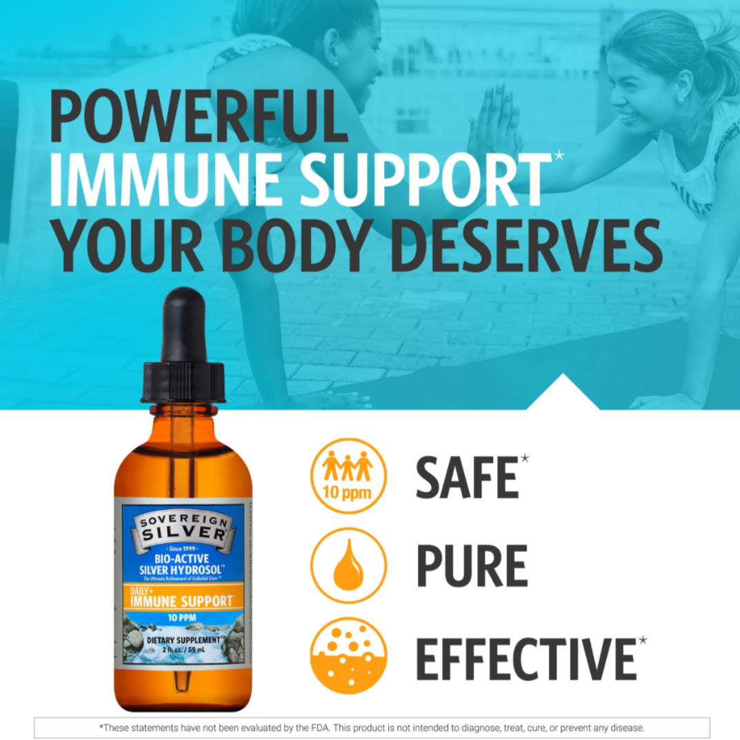 Bio-Active Silver Hydrosol Dropper-Top (10 PPM), 4 fl oz