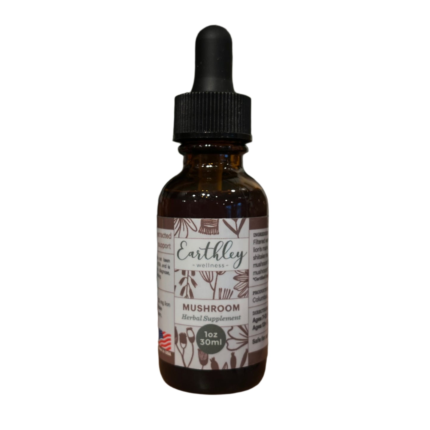 Mushroom Tincture - For Brain and Immune Health, Earthley