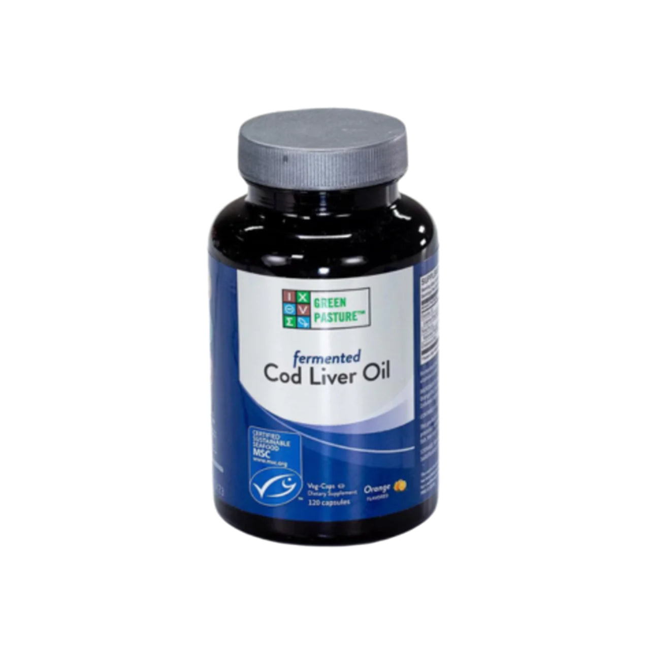 Fermented Cod Liver Oil, Unflavored Capsule, Green Pasture