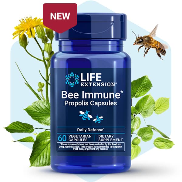 Bee Immune Propolis Capsules, 60 Capsules, Life Extension