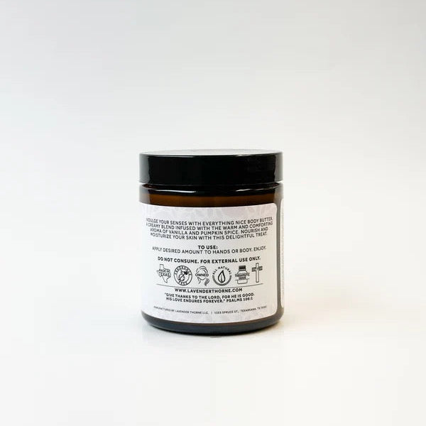 Everything Nice - Pumpkin Spice Body Butter, 4-8oz, Lavender Thorne
