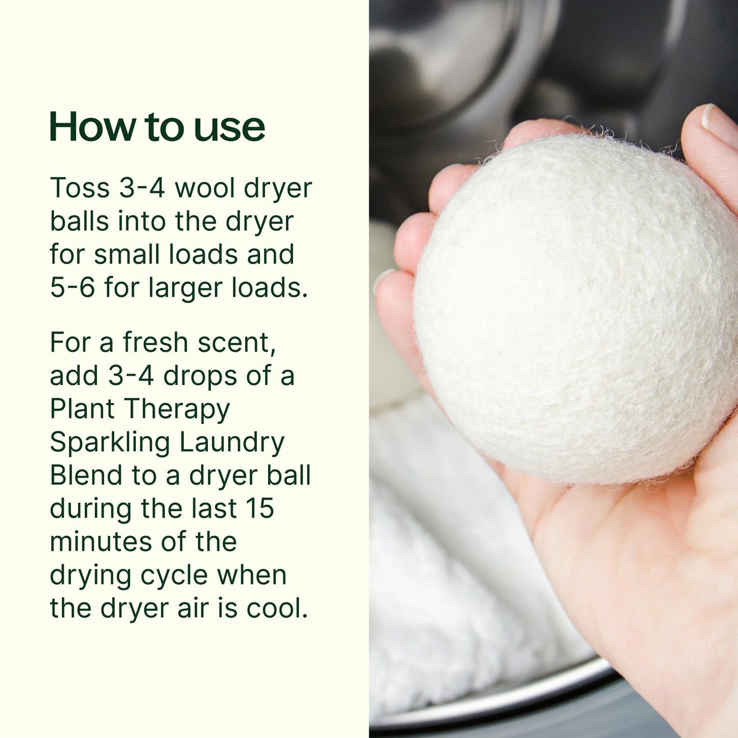 Wool Dryer Balls, Plant Therapy