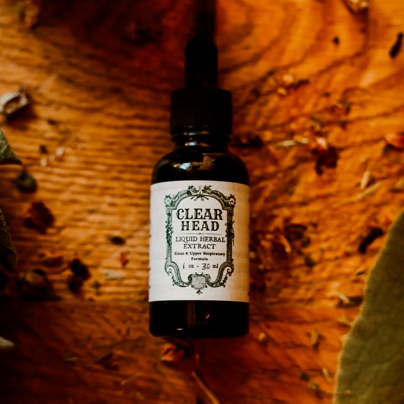 Clear Head Liquid Herbal Extract, 1oz, Red Cottage Holistics