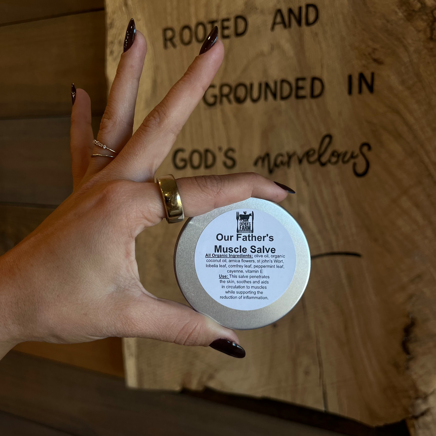 Muscle Salve, 1-4oz, Our Father's Farm