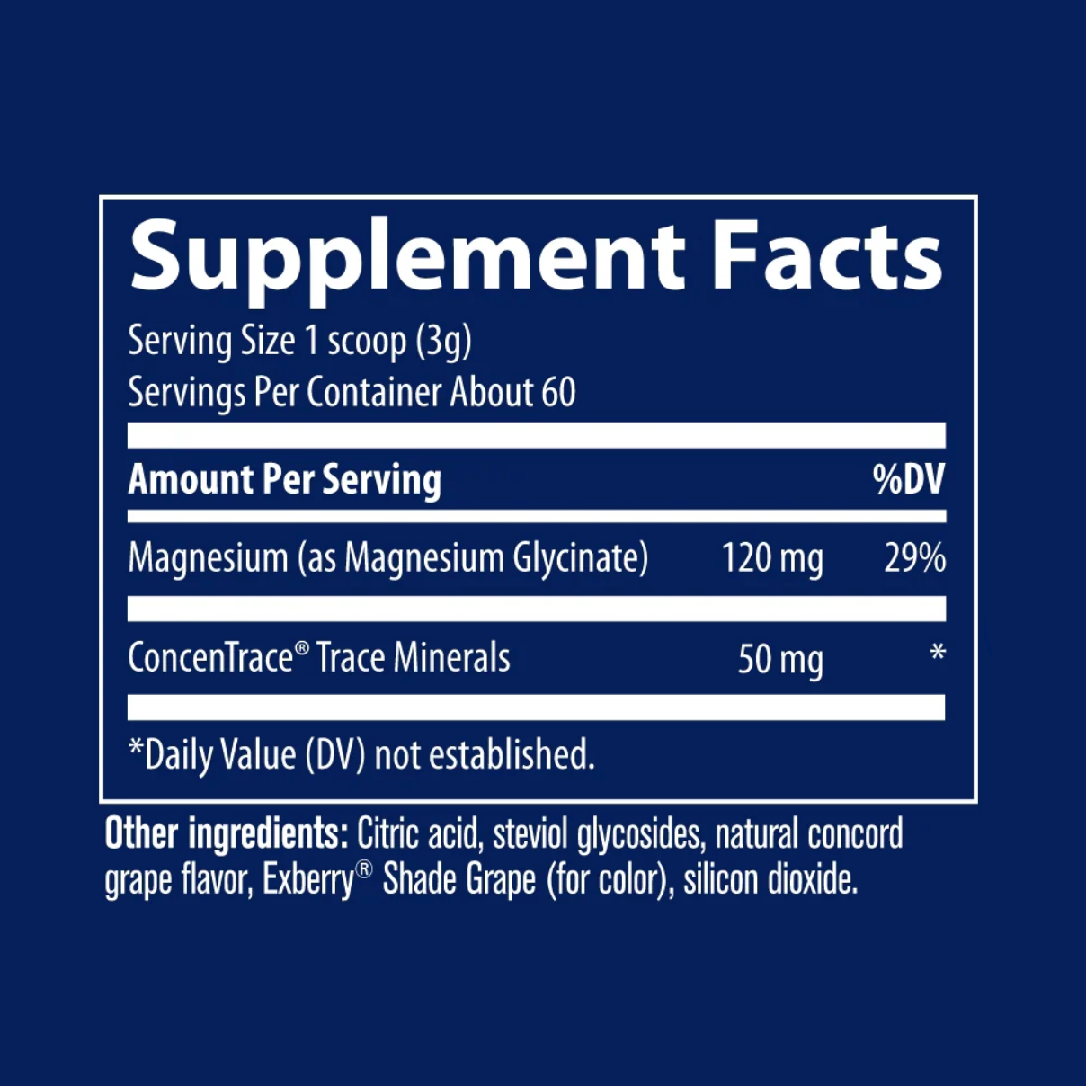 Magnesium Glycinate Powder, 45 Servings, Trace Minerals